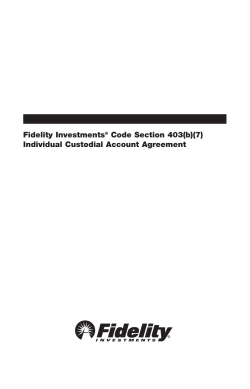 Individual Custodial Account Agreement