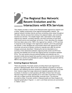 23 The Regional Bus Network