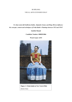 IB DIPLOMA VISUAL ARTS EXTENDED ESSAY To what extent did