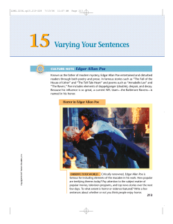 15 Varying Your Sentences