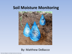 Soil Moisture Monitoring - Team