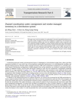 Channel coordination under consignment and vendor