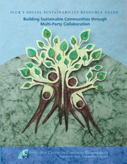 Building Sustainable Communities through Multi