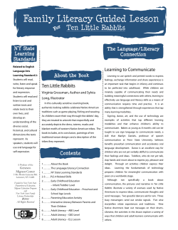 Ten Little Rabbits - Geneseo Migrant Center