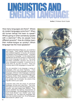 How many languages are there? Where do modern