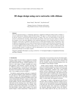 3D shape design using curve networks with ribbons
