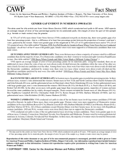 Gender Gap in the 1998 Elections