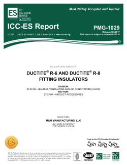 PMG-1029 - ICC-ES PMG Listing Program