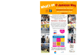 Interested in volunteering? - Jamieson Way Community Centre