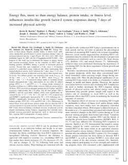 Energy flux, more so than energy balance, protein intake