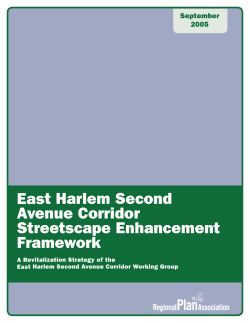 East Harlem Second Avenue Corridor Streetscape Enhancement