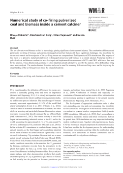 Numerical study of co-firing pulverized coal and biomass inside a