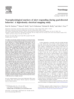 Neurophysiological markers of alert responding during goal