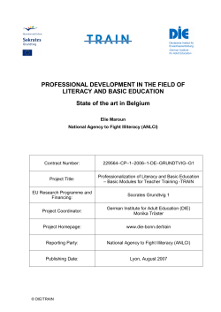 state of the art in Belgium