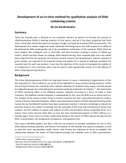 Development of an in-vitro method for qualitative analysis of DHA