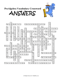 ANSWERS - MathBits.com