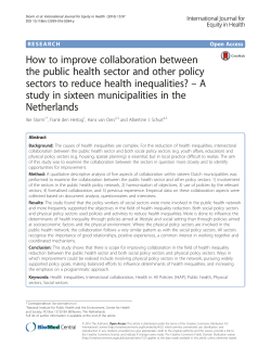 How to improve collaboration between the public health sector and