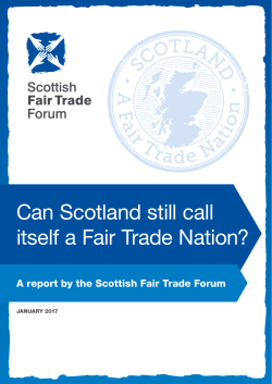 Can Scotland still call itself a Fair Trade Nation?