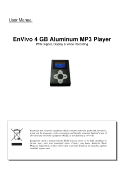 EnVivo 4 GB Aluminum MP3 Player