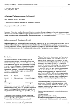 A Review of Radioimmunoassay for Steroids1)