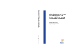 Indoor Environmental Factors and its Associations with Asthma and