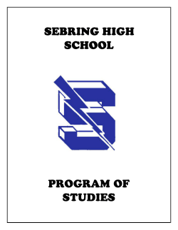 sebring high school program of studies - Home