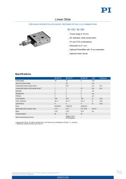 Linear Slide - Physik Instrumente