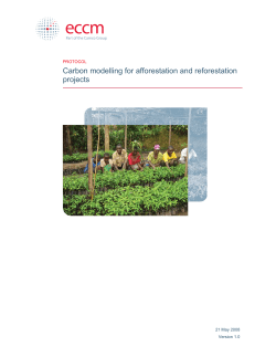 Carbon modelling for afforestation and reforestation projects