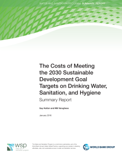 The Costs of Meeting the 2030 Sustainable Development Goal
