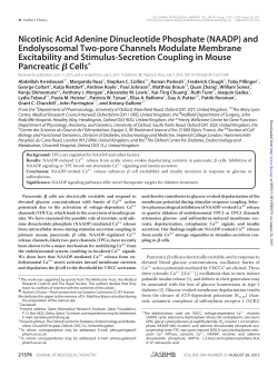 Nicotinic acid adenine dinucleotide phosphate (NAADP) and