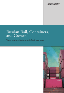 Russian Rail, Containers, and Growth