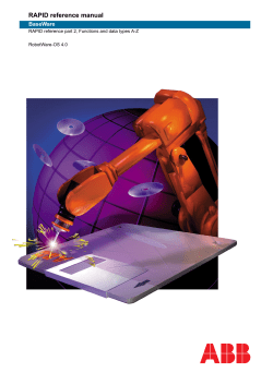 RAPID Reference Manual