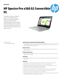 HP Spectre Pro x360 G2 Convertible PC