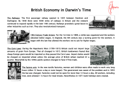 British Economy in Darwin`s Time