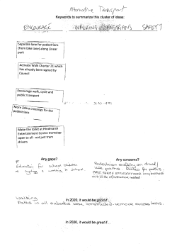Keywords to summarize this cluster of ideas Separate lane for