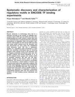 Systematic discovery and characterization of regulatory motifs in