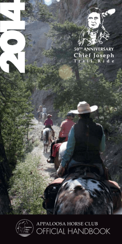 OFFICIAL HANDBOOK - Appaloosa Horse Club
