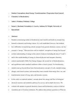 Student Conceptions about Energy Transformations