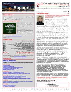 Rapport - CSI Cincinnati