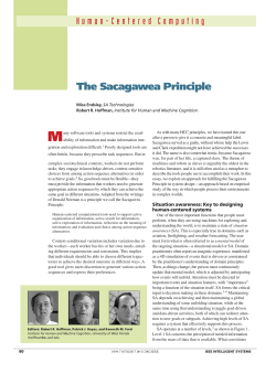 The Sacagawea Principle