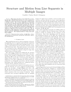 Structure and Motion from Line Segments in Multiple