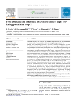 Bond strength and interfacial characterization of eight low fusing