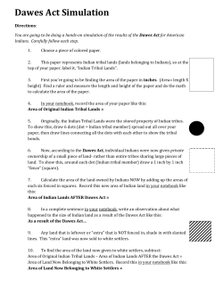 Dawes Act Simulation - Bearcat Social Studies Corner