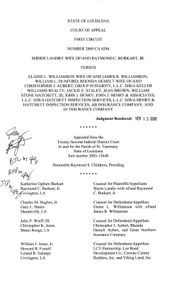 2009CA0294 - First Circuit Court of Appeal