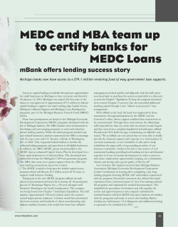 MEDC and MBA team up to certify banks for MEDC Loans