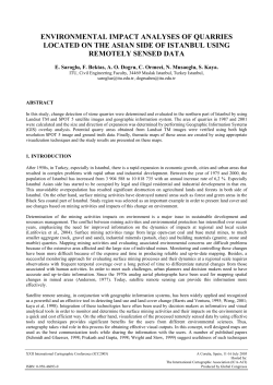 environmental impact analyses of quarries located on the asian side