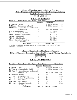 BFA - Foundation Course