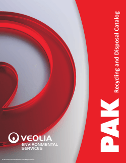 PAK Recycling and Disposal Catalog