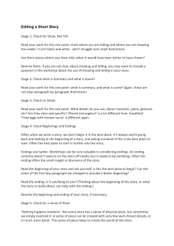 Editing a Short Story