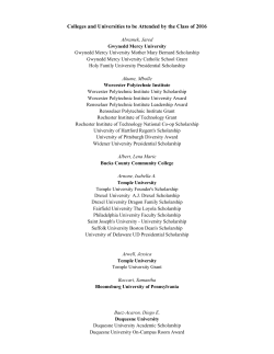 Grad Scholarship 2016
